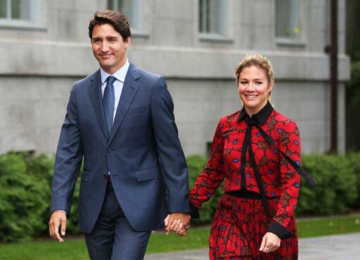 Justin Trudeau and wife