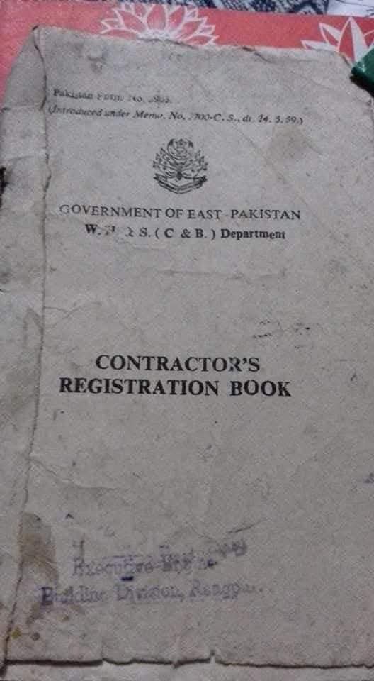 C&B contractors' registration book